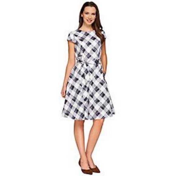 Isaac Mizrahi Dresses & Skirts - Isaac Mizrahi Live! Gingham Print Dress 18W